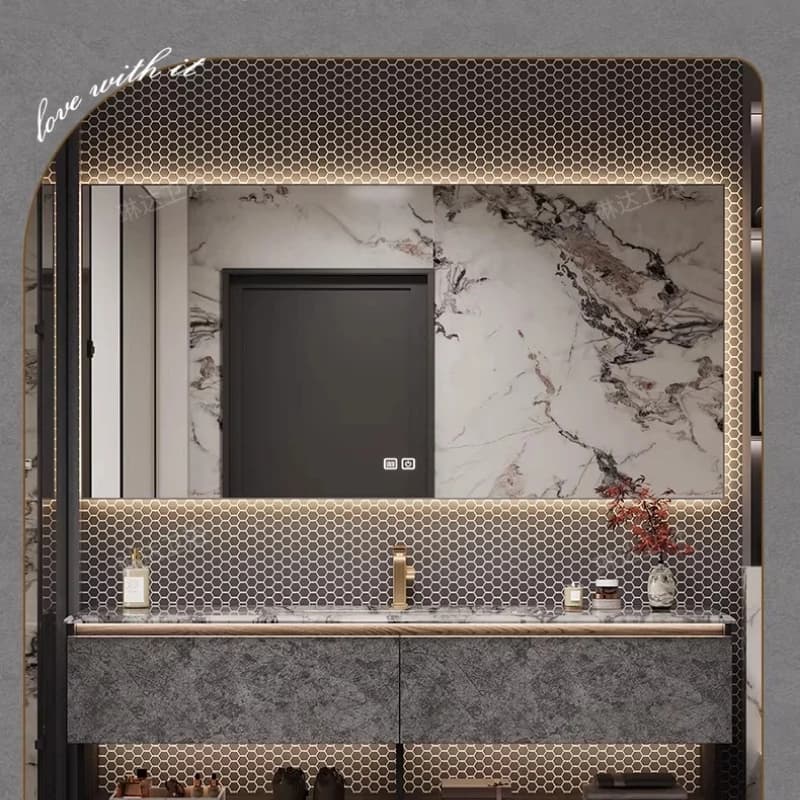 Vanity da bagno con lavandino sotto l'armadio Colonna da bagno Storage Homcom Organizzatori di mobili Porta posteriore Mobili portaoggetti per la casa