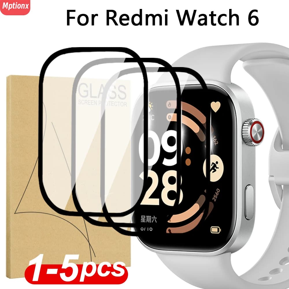 Pellicola protettiva per Xiaomi Redmi Watch 6 Pellicola protettiva curva HD antigraffio a copertura totale per accessori per pellicola Redmi Watch6