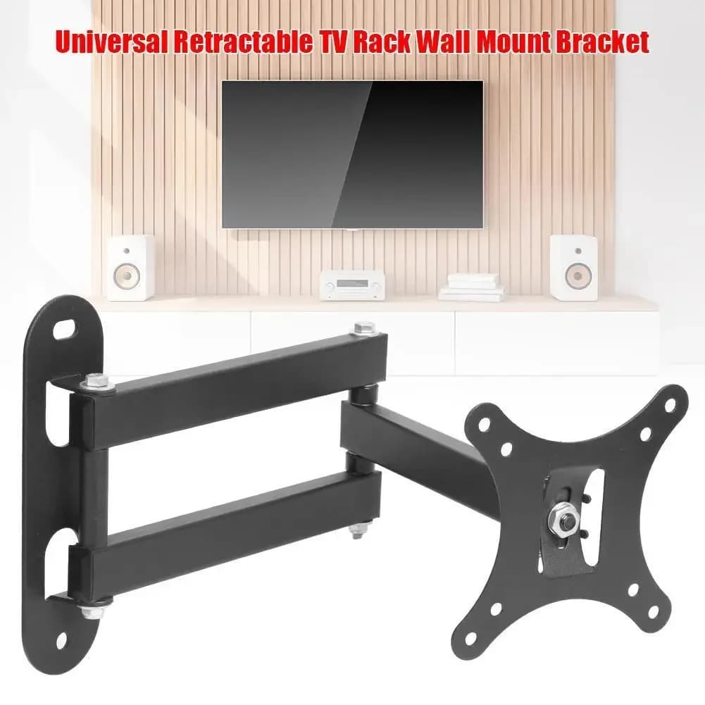 Supporto universale da parete per TV da 30 kg, supporto per TV da 17 a 32 pollici per monitor LCD