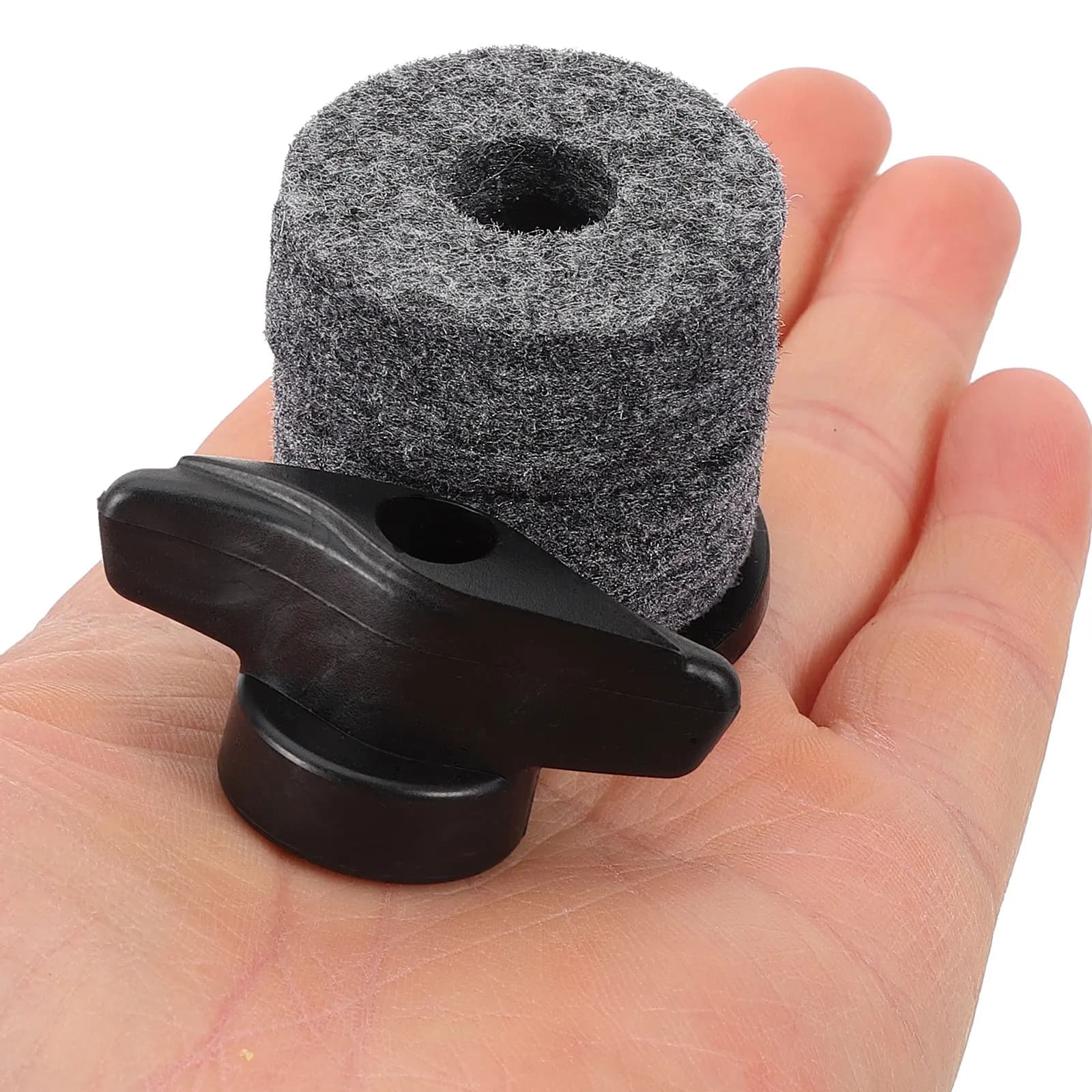 Set di 2 supporti per piatti con manicotti flangiati in plastica per kit di batteria e percussioni, accessori per batteria