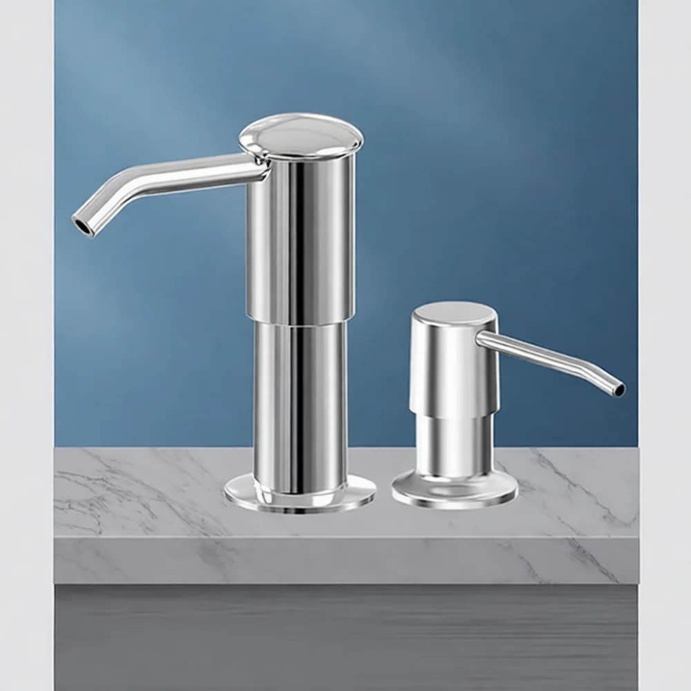 Durable Kitchen Sink Soap Dispenser Built In Liquid Detergent Pump With Extension Hose For Modern Home Clean Station