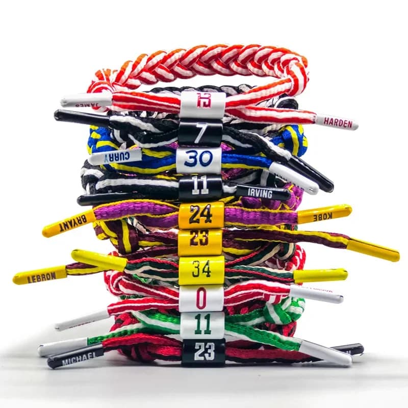 New woven bracelet with basketball star, sports bracelet, basketball rope style bracelet, gifts for men, boys, friends, fan