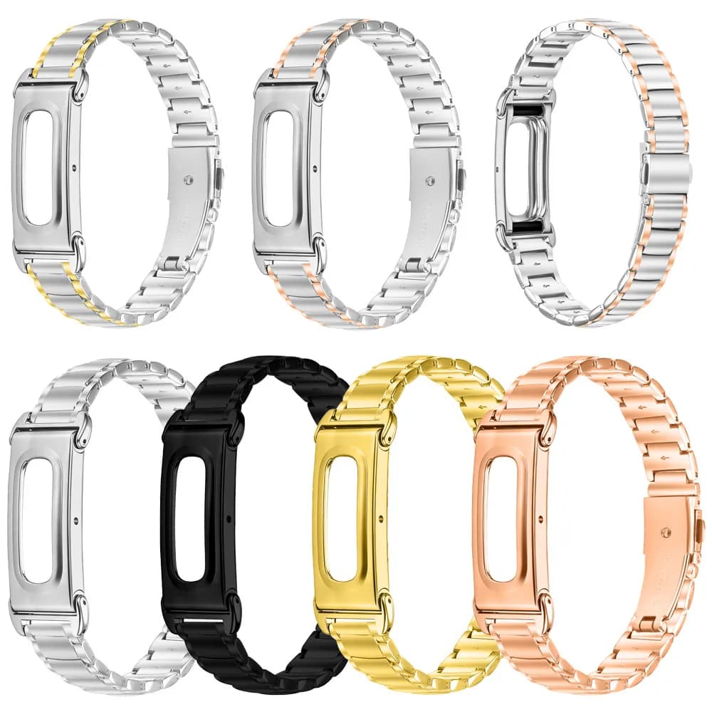 New 2026 Watch Band For Google Fitbit Air Stainless Steel Strap Replacement Bracelet For Fitbit Air Metal Wristband Accessories