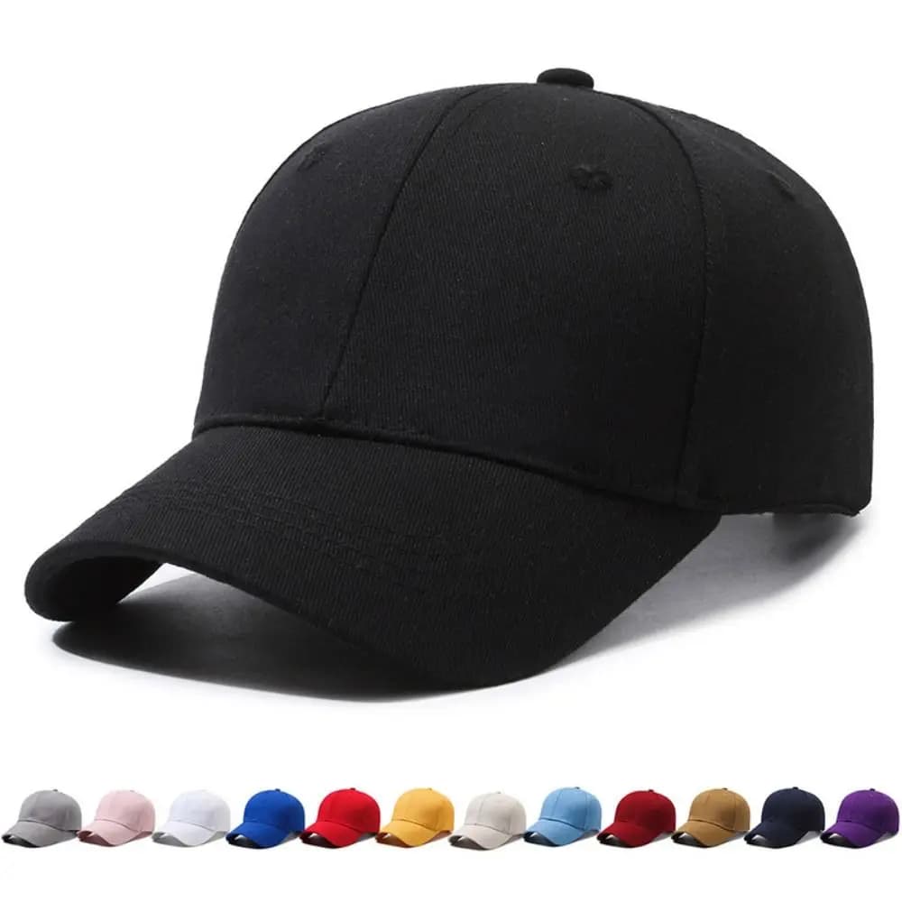Cappello Estivo Unisex a Tesa Larga con Protezione UV, Berretto da Baseball in Cotone Traspirante Tinta Unita per Uomini e Donne