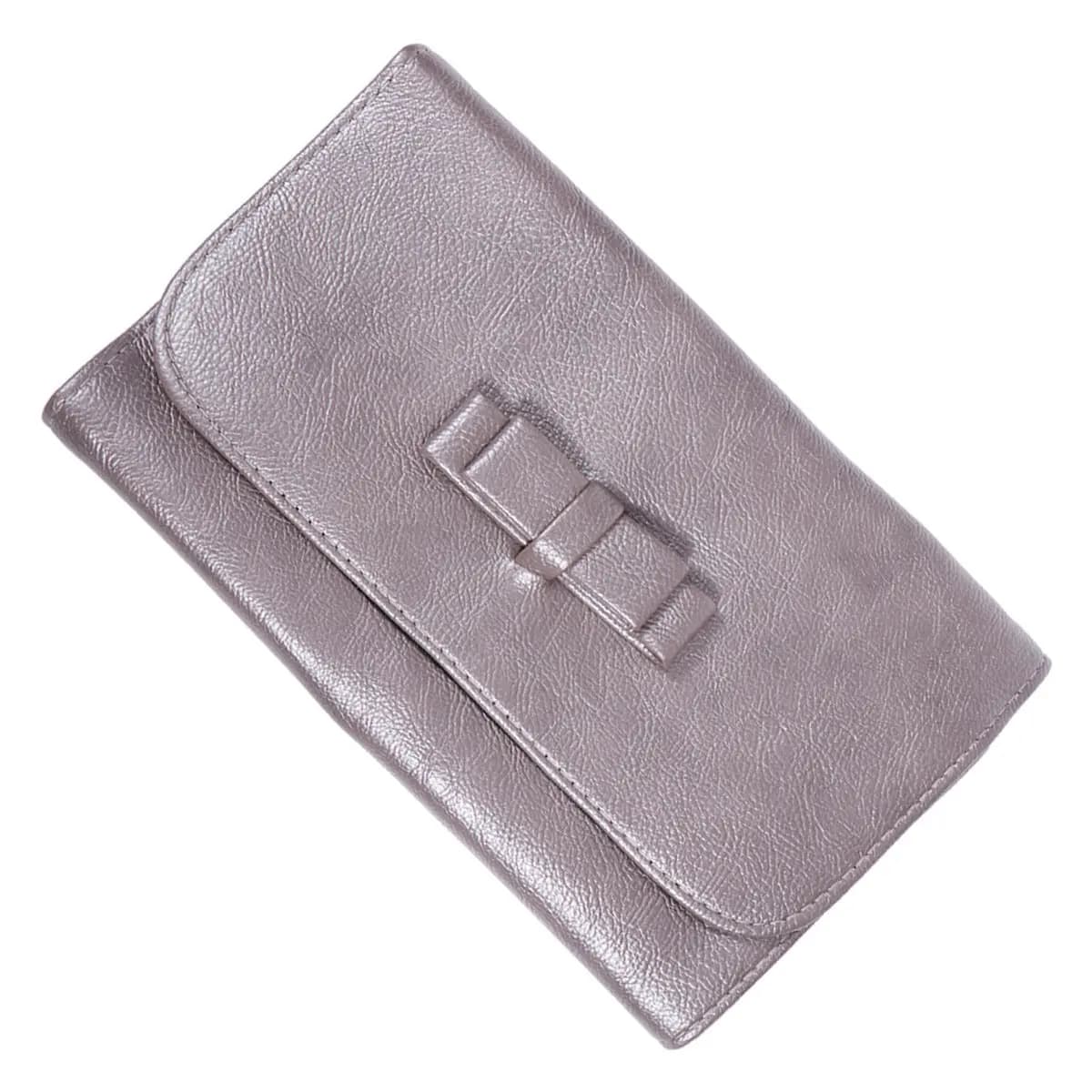 Organizer per Pennelli da Trucco in PU, Custodia da Viaggio Portatile per Fondotinta, Mascara e Correttore, Rosa Polvere