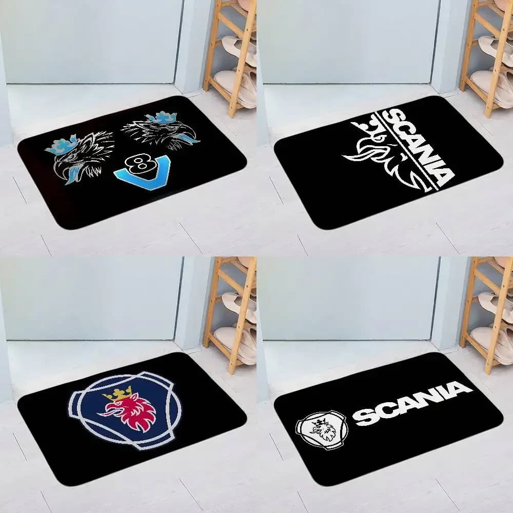 Q--Scanias-w-Logo Tappetino per soggiorno con logo, tappeto per camera da letto, tappetino di benvenuto, tappeto per esterni