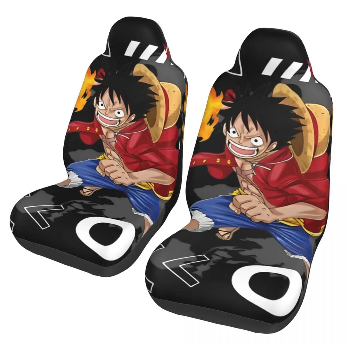 Universal Car Seat Cover Monkey Luffy One Full Japanese, Waterproof, Suitable for All Types of Models, Fabric