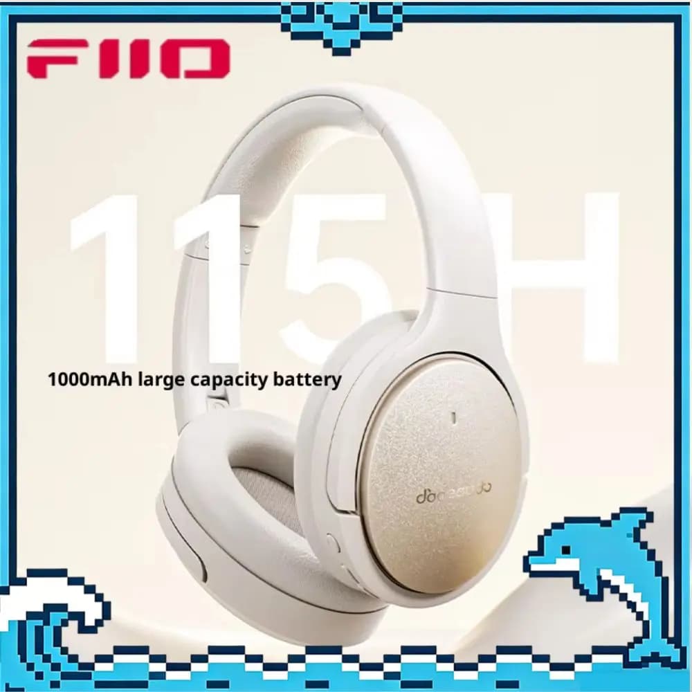 FiiO JN3 Wireless Bluetooth Gaming Headphones ANC Noise Cancelling LDAC Wired Earphone Low Latency E-Sports Headset for PC Gamer