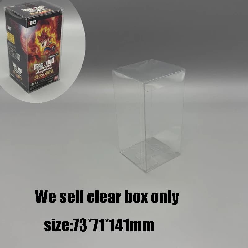 Per Dragon Ball TCG | Custodia Protettiva Trasparente - Scatola Antipolvere per la Collezione Giapponese FB02 Blazing Aura