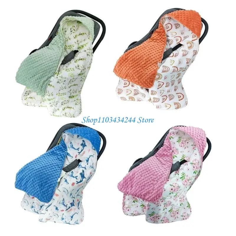 Fasce per bambini Avvolgono coperta da viaggio per bambini due lati in tessuto per marsupi e passeggini