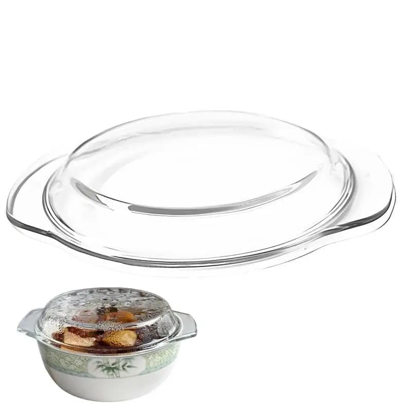 Coperchio per pentola bollente per microonde Coperchio in vetro antispruzzo per forno Coperchio in vetro per friggitrice antiolio per accessori per padelle per cottura a vapore
