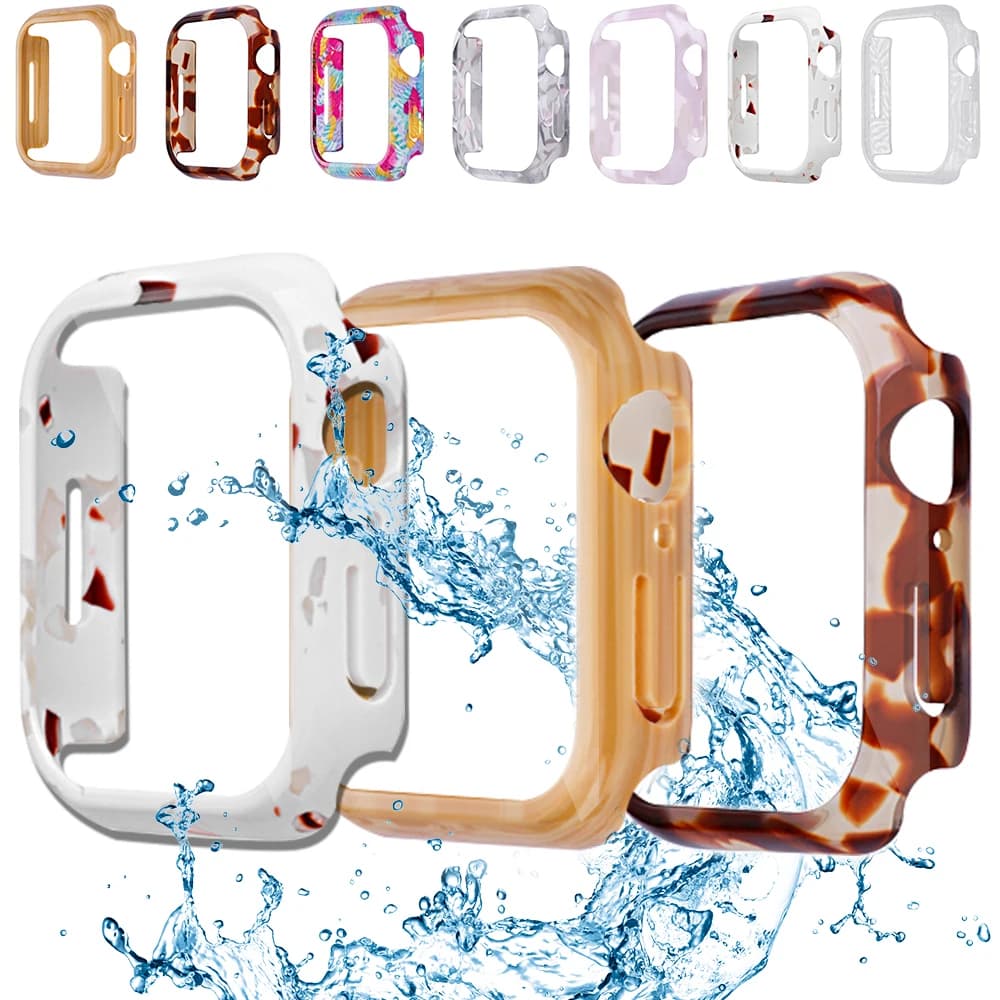 Resina senza copertura dello schermo per Apple Watch S11 S10 Custodia 46mm 42mm 40mm 44mm 41mm 45mm Protezione scavata per iWatch 9 8 7 6 5 4 SE