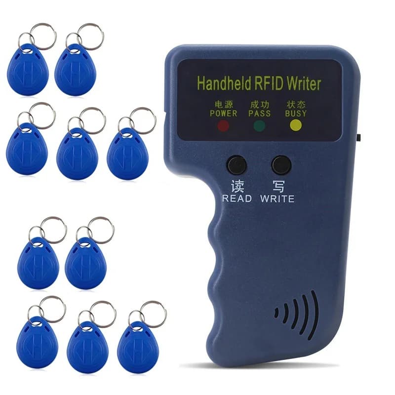 Lettore di schede duplicatore RFID Flipper Zero portatile 125KHz EM4100 Programmatore per fotocopiatrici T5577 Portachiavi ID riscrivibili Tag EM4305