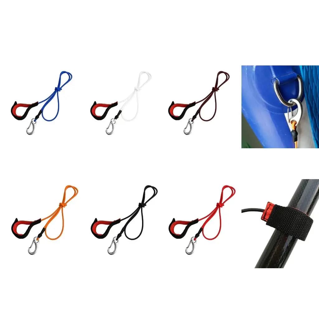 Guinzaglio da paddle multiuso per supporto per canna da pesca in kayak Corda elastica di sicurezza per tavola da paddle in barca