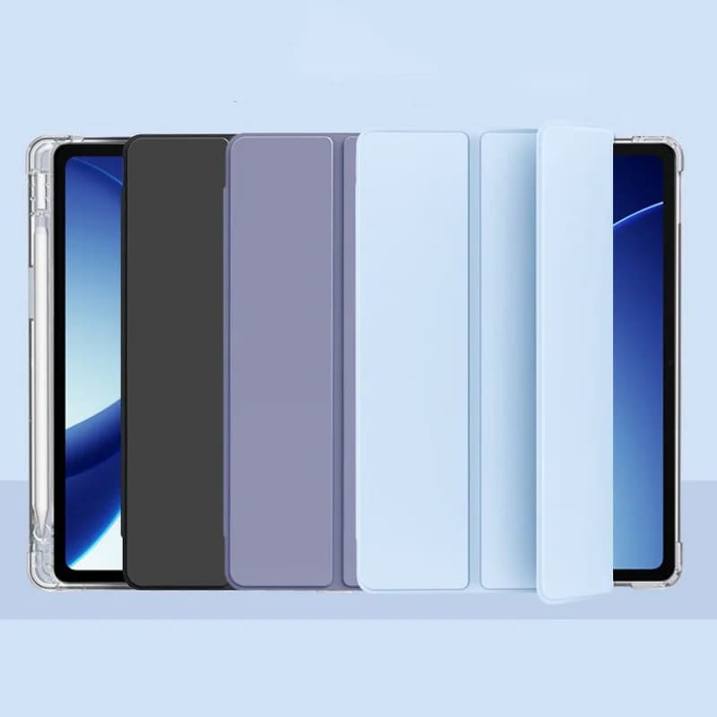 Custodia per OnePlus Pad Go 2 12.1 pollici 2025 con porta penna, cover trasparente morbida con supporto per OPPO Pad Air 5, cover per tablet