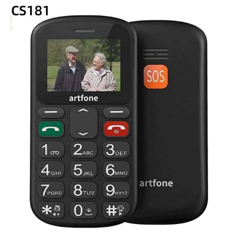 Bar Senior Cellulare Artfone CS181 CS182 CS188 GSM 2G Grande Voce Grande Pulsante Telefono Mobile Per Anziani Una Chiave SOS Dual Sim Torcia
