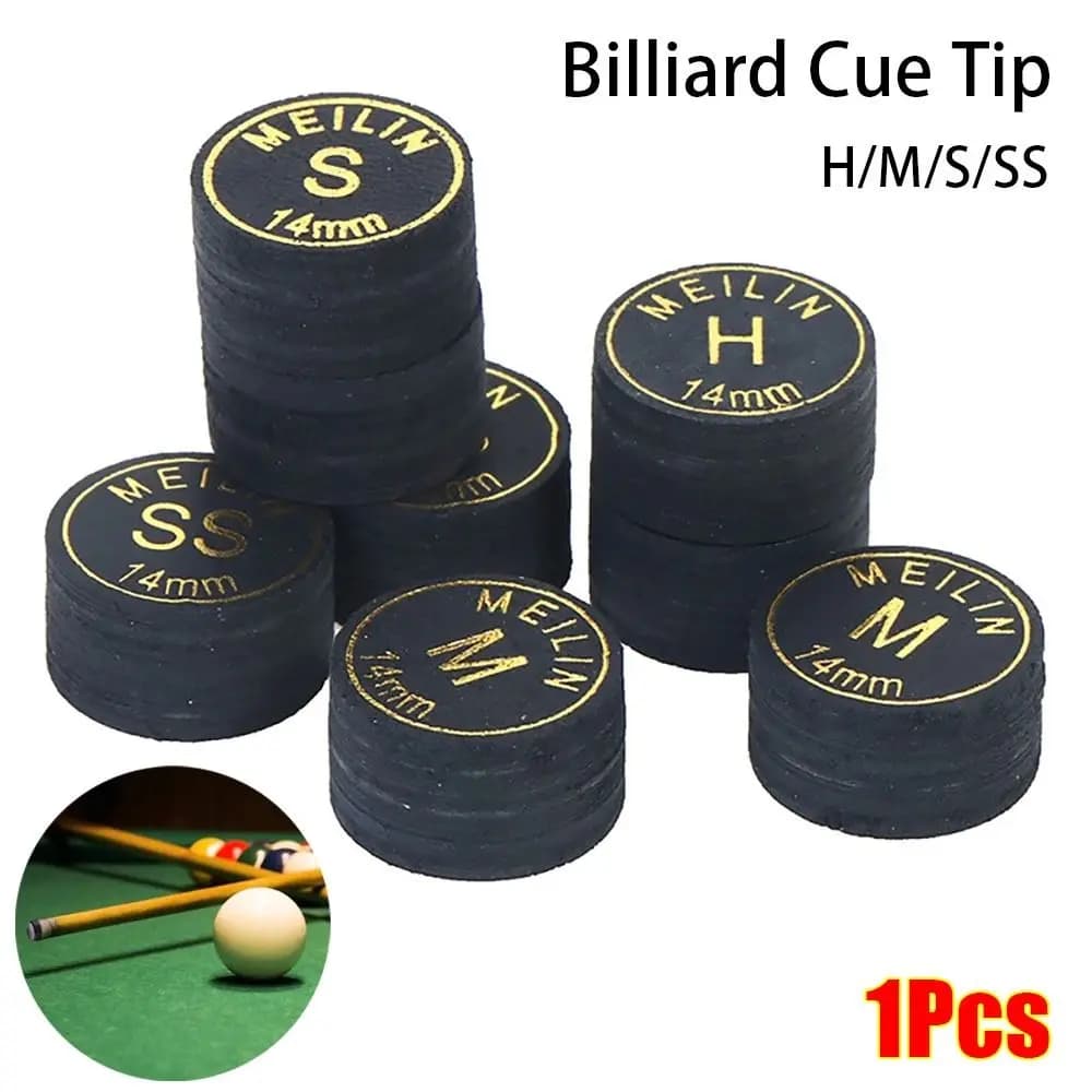 1 pz nuovo biliardo stecca punte H/M/S/SS 14mm biliardo punta palo accessori di riparazione 9 strati biliardo stecca testa