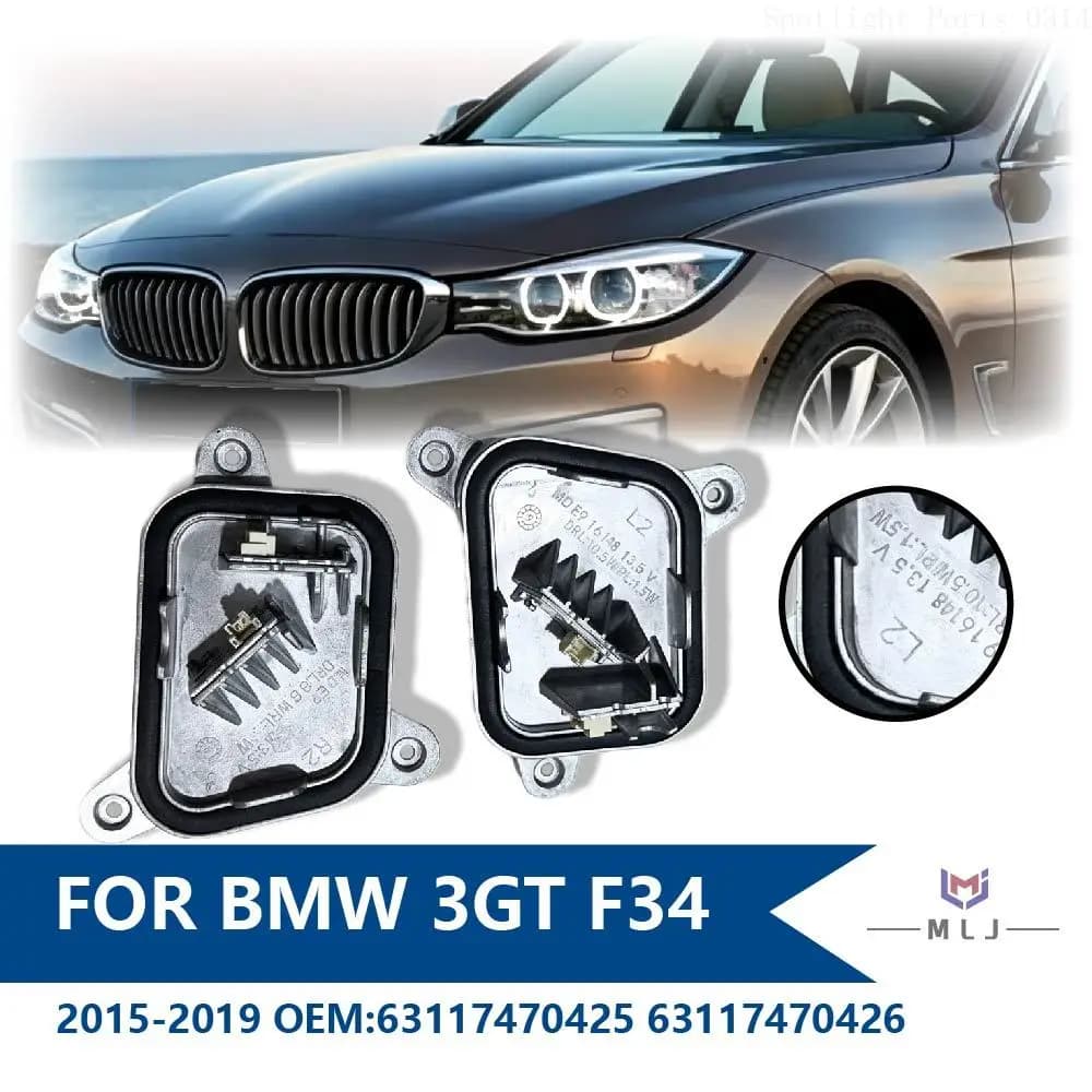 63117470425 63117470426 For 2015-2019 BMW 3 Series F34 GT LCI Angel Eyes Daytime Running Lights Module LED Headlight DRL Module