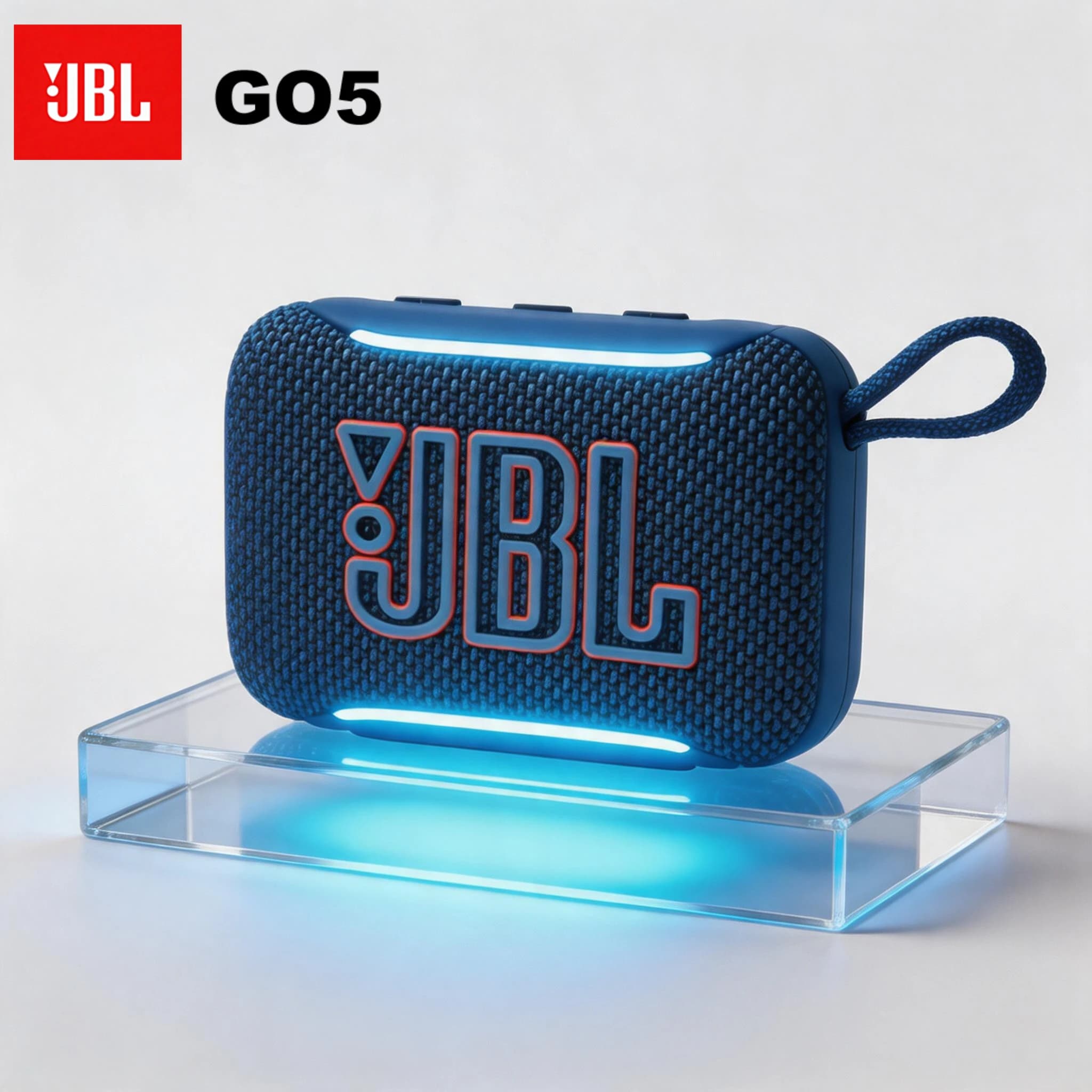 JBL GO 5 - The fifth-generation outdoor Bluetooth speaker, perfect for hiking and camping. Water-resistant, dust-proof, with cle