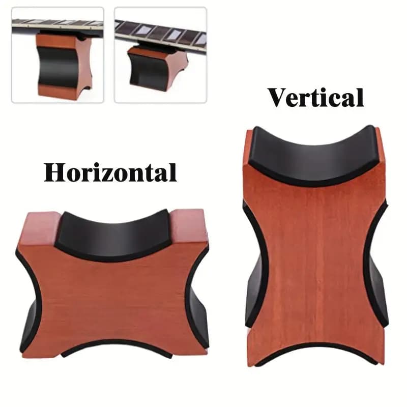 Cuscino di supporto per il collo della chitarra professionale 1PC | Altezza a 2 livelli per riparazione di liutaio/violino/ukulele | Strumento per banco da lavoro in legno