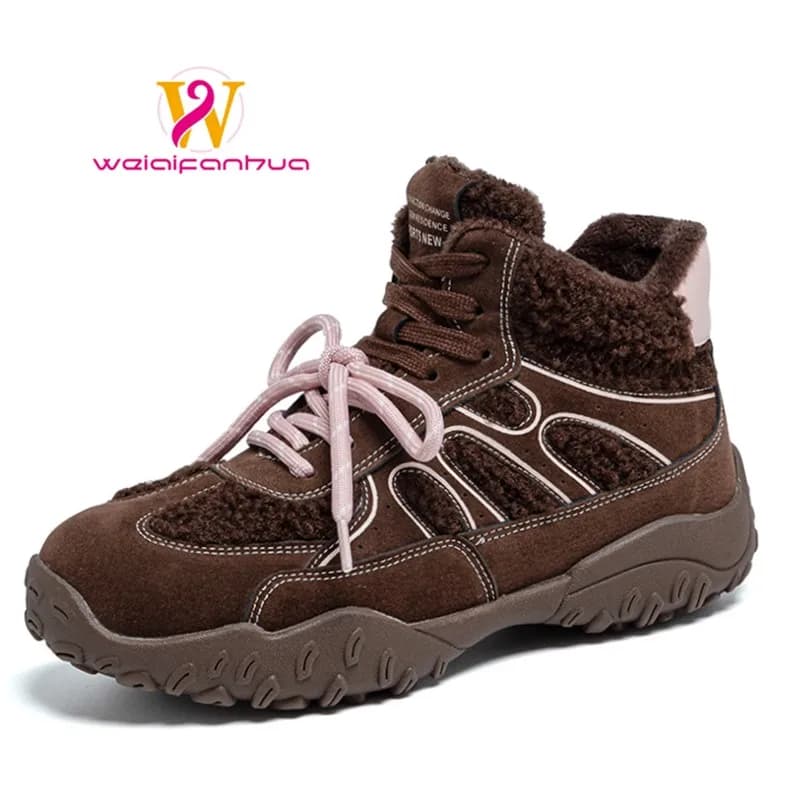 Snow Boots for Women, 2026 New Style, Soft Fur-lined, Thick and Warm, High-top, Training-style, Warm-keeping Cotton Shoes