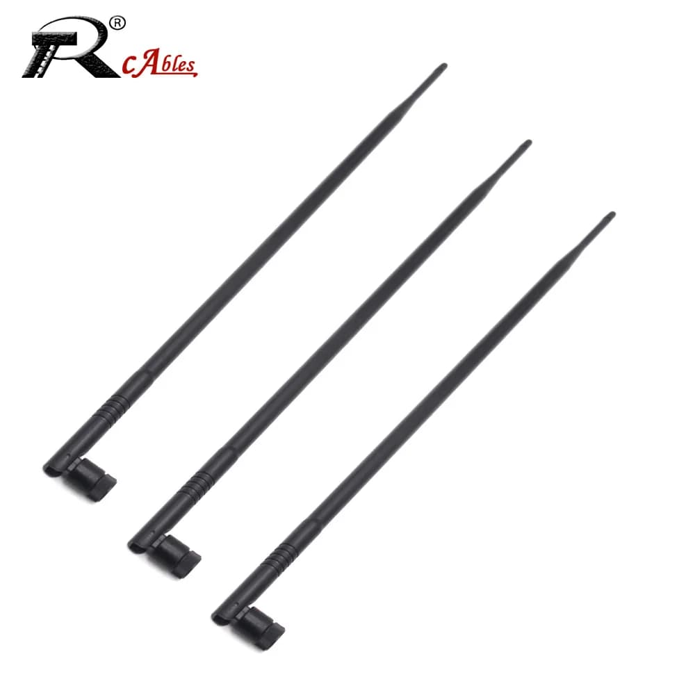 1PC 2.4G 2400-2500 MHz 12DB SMA Antenna maschio Omnidirezionale ad alto guadagno Scheda di rete Antenna Wifi Antenna a parete