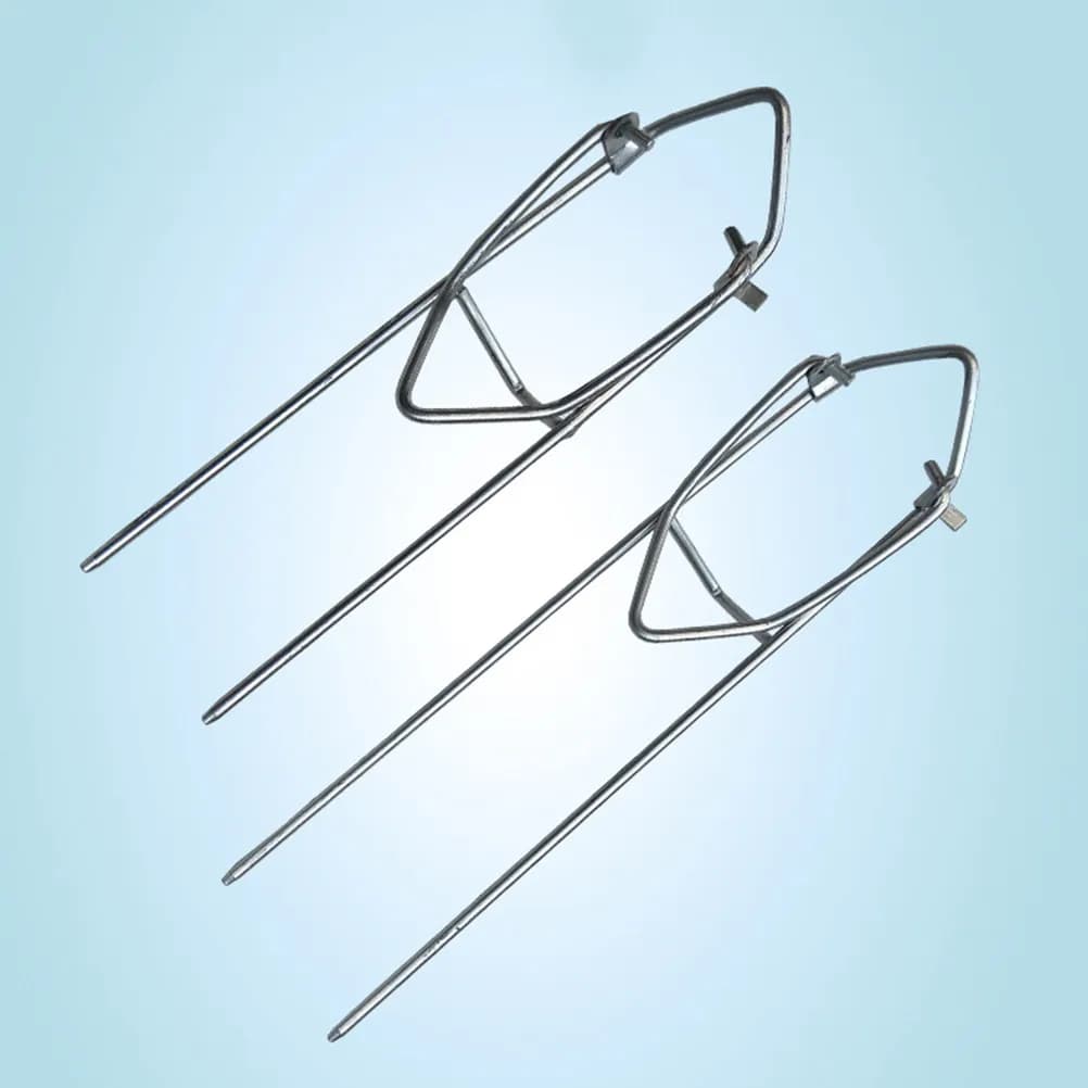 Supporto per canna da pesca in acciaio inossidabile da 4 pezzi, regolabile, con attacco sottosuolo, resistente alla ruggine, antiscivolo