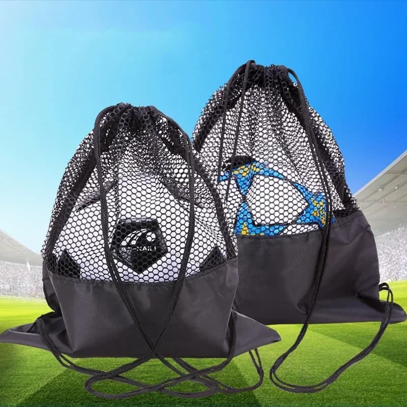 Zaino Portatile in Rete per Calcio, Borsa Multifunzionale per Pallacanestro e Pallavolo, Borse per lo Stoccaggio all'Aperto