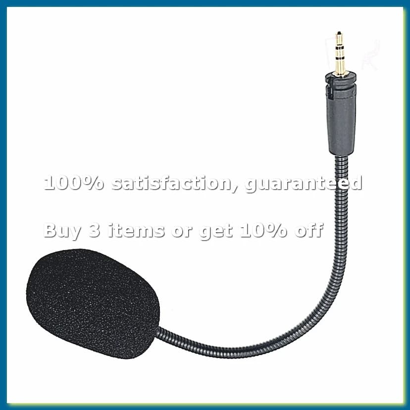 Gaming Headset Microphone Gooseneck Microphone for Headphones Gaming Intercom Microphone 2.5mm