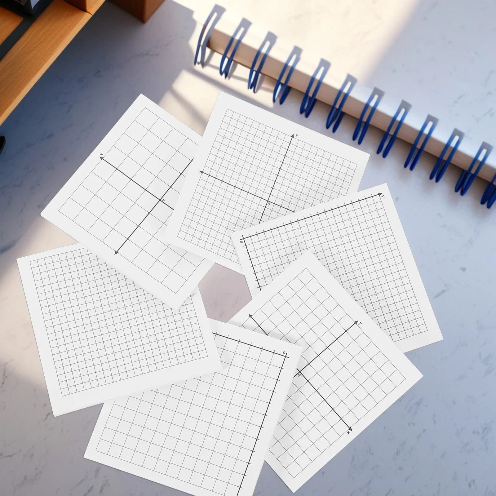 6 blocchetti per appunti adesivi con griglia, promemoria per promemoria a forte adesione, per ufficio, studio, cancelleria, carta grafica foderata