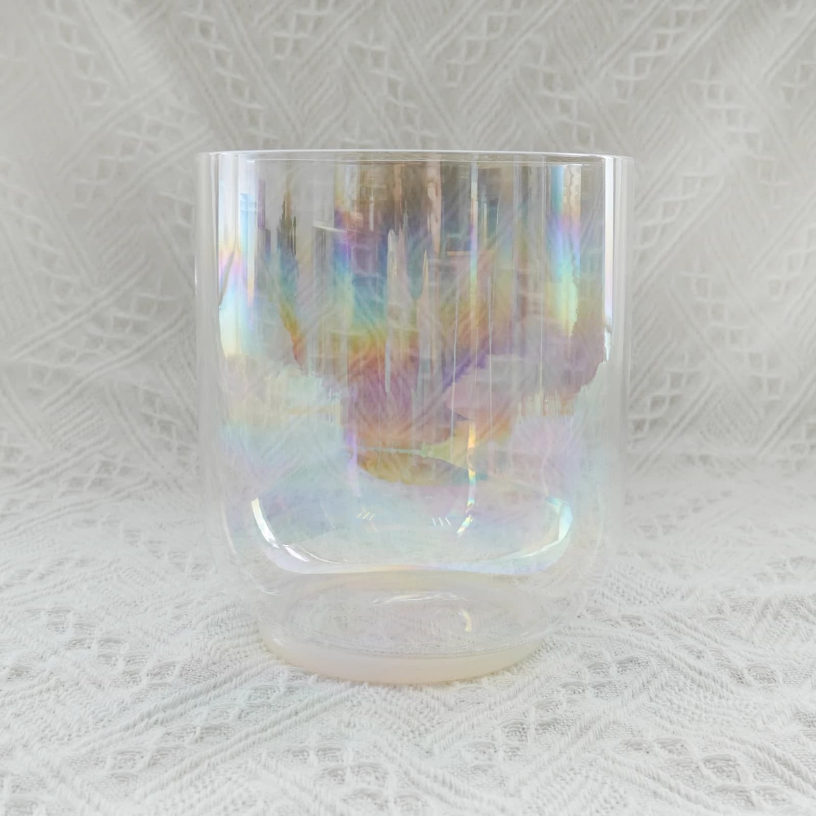 KVKA 6 inch Clear Quartz Crystal Singing Bowl Cosmic Light Natural Alchemy for Sound Healing and yoga