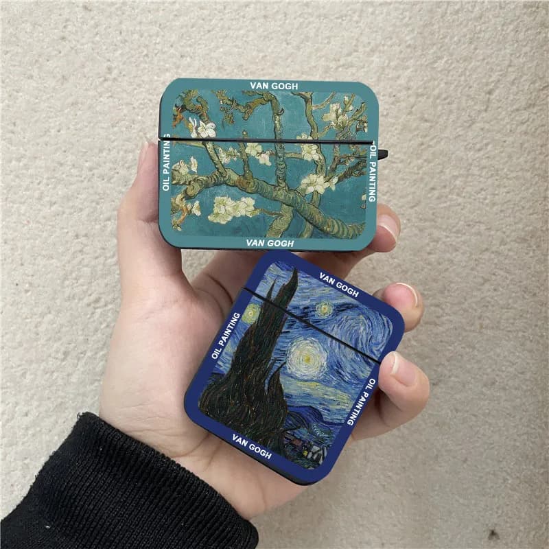 Custodie per pittura artistica girasole per Airpods Pro 3 2 1 Custodia per auricolari Scatola di ricarica Bluetooth senza fili per Apple Airpod 3 4 Borsa di copertura