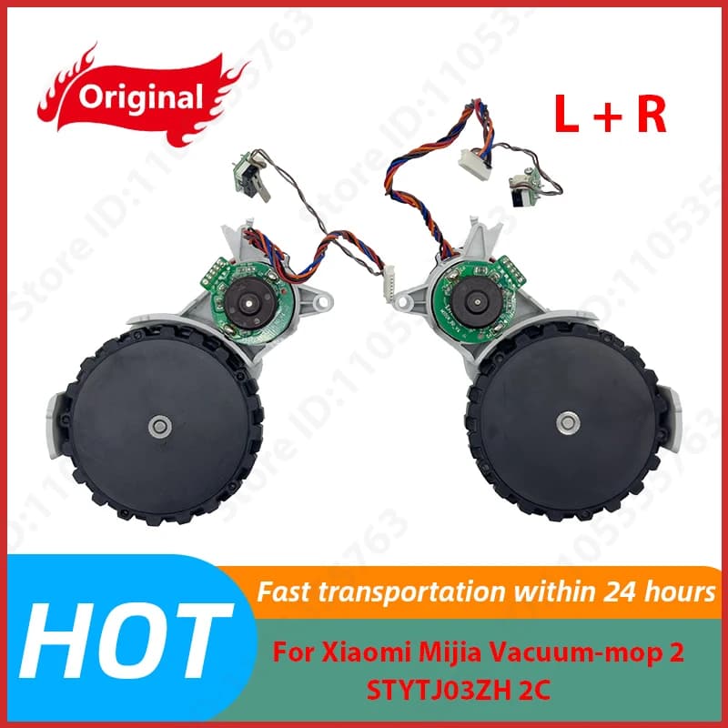 For Xiaomi Mijia Vacuum-mop 2 STYTJ03ZH 2C Left and Right Wheels Parts Robot Vacuum Cleaner Wheel Accessories