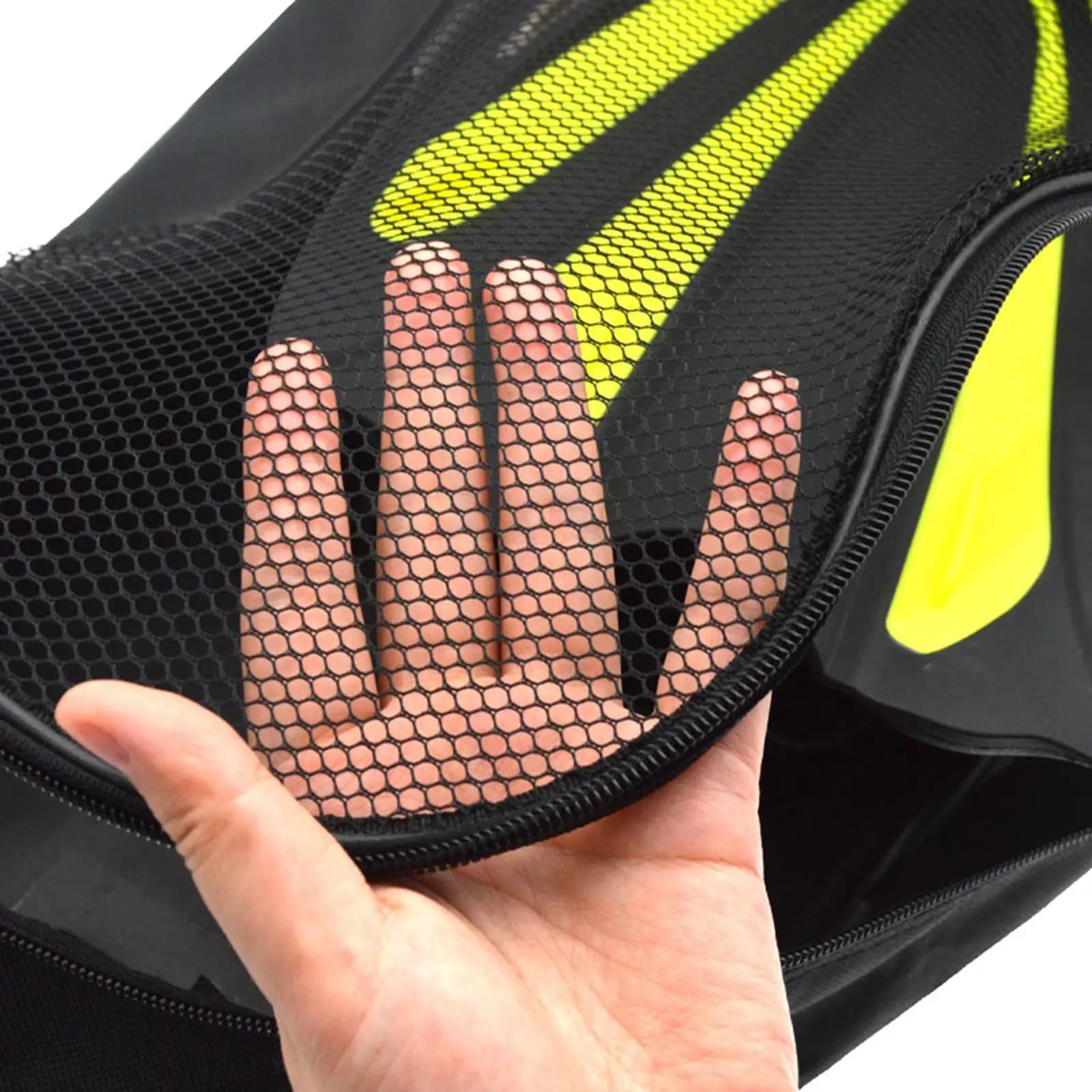 Borsa a rete per attrezzatura da snorkeling, custodia portaoggetti, zaino subacqueo per maschera, boccaglio, pinne, nuoto e viaggio