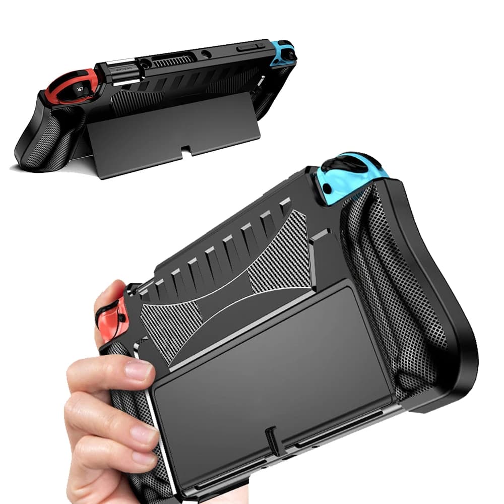 Custodia protettiva in TPU agganciabile per console OLED Nintendo Switch Custodia morbida in silicone per accessori Switch OLED