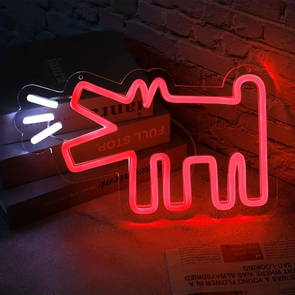 Barking Puppy Led Neon Sign, decorazione Pet Shop con luce, Pet regalo personalizzato decorazione della parete della camera da letto, luce notturna della camera dei bambini