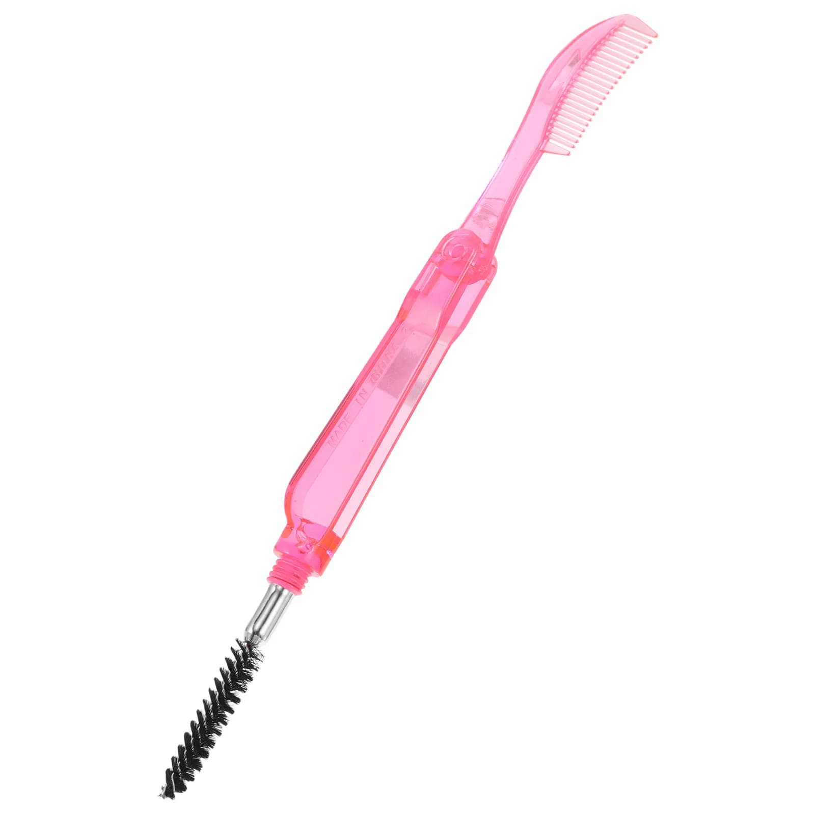 Double Head 2-in-1 Foldable Eyebrow Sprinkle with Eyebrow Sprinkle, Portable Makeup Tool, Red