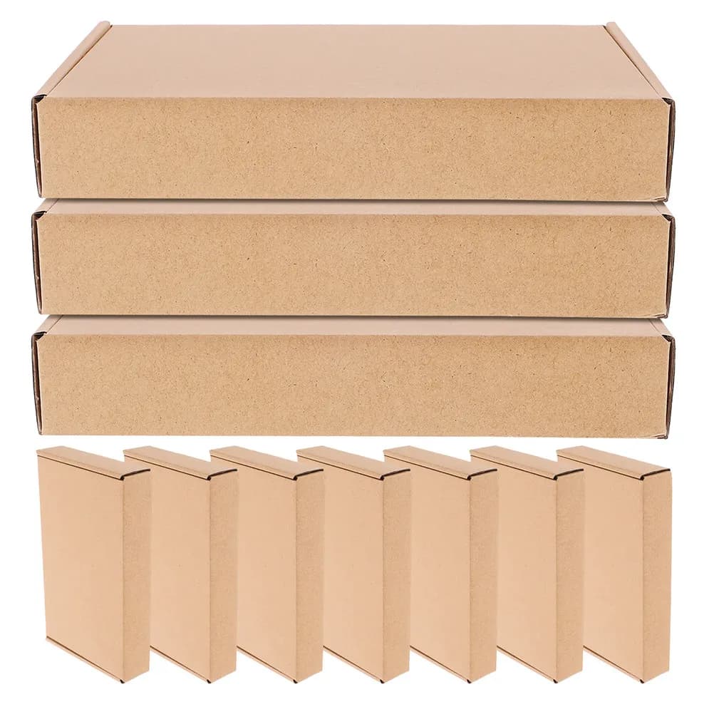 20Pcs Corrugated Airplane Boxes Small Flip Boxes for Packaging Small Business Mailer Cardboard Storage