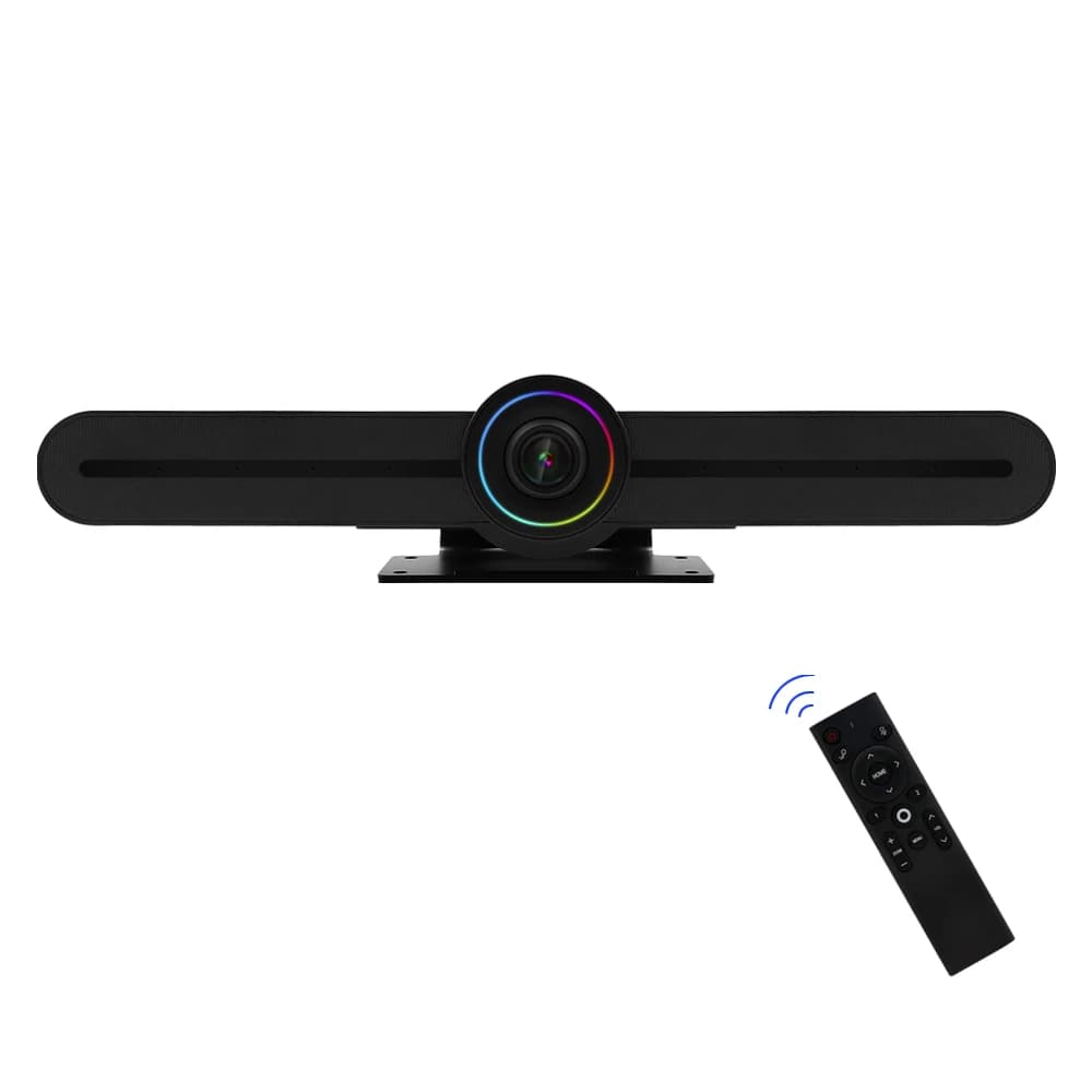 Webcam con Inquadratura Automatica 4K UHD USB3.0, Telecamera PTZ per Streaming e Trasmissione in Diretta, Videocamera All-in-One 4K con Audio e Video