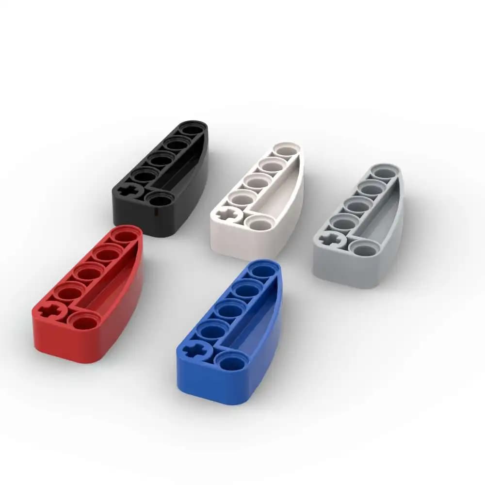 MOC 10PCS 80286 Liftarm Modificato a Forma di L 2x5 Building Blocks Kit Quarto di Spessore Particelle di Mattoni Educativi Giocattolo FAI DA TE Regali Per Bambini
