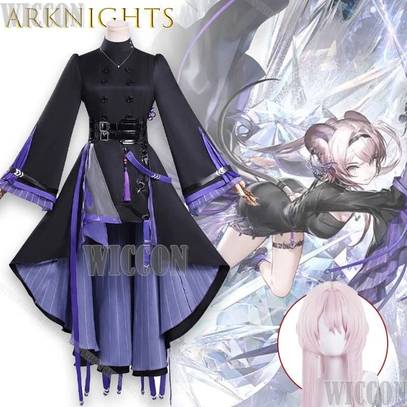 Arknights Lin Yuxia Costume Cosplay Set Complete Dress for Theatre Shows Character of the game Souls Role Game for Women Halloween Party