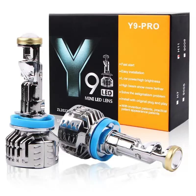 H7 Mini Proiettore Faro Lente H8 H11 9005 HB3 9006 HB4 LED Lampada per auto Automobles Lampadina 70W Canbus 6000K 12V Turbo Ventola di raffreddamento.