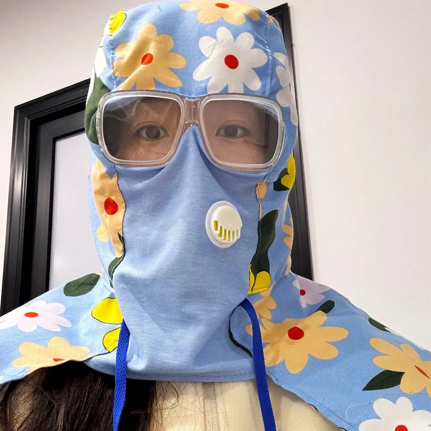Maschera Protettiva Essenziale per Cucina con Occhiali, Antifumo e Antiolio, Protezione Integrale per la Testa, per Uso Domestico