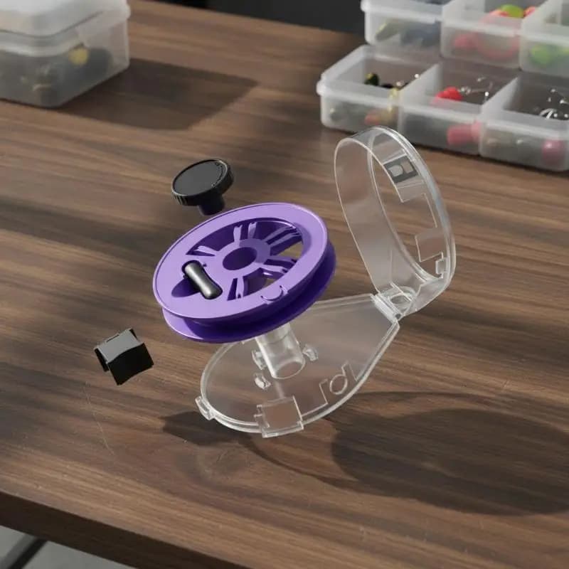 Fishing Line Winder Storage Box Ceramic Guide Ring Rustproof 1PC Leader Line Organizer for Long Term Fishing Tackle Use