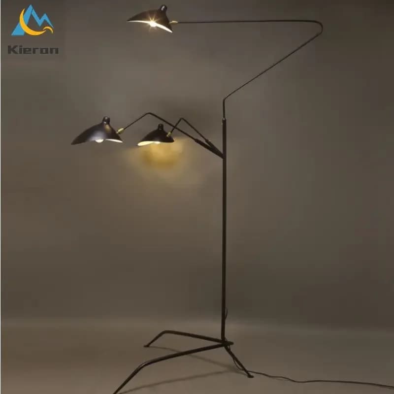 Nordic Modern Tripod LED Floor Lamp Living Room Bedroom Hotel Bedside Rotatable Desk Lamp Room Decoration Assembled Floor Lights
