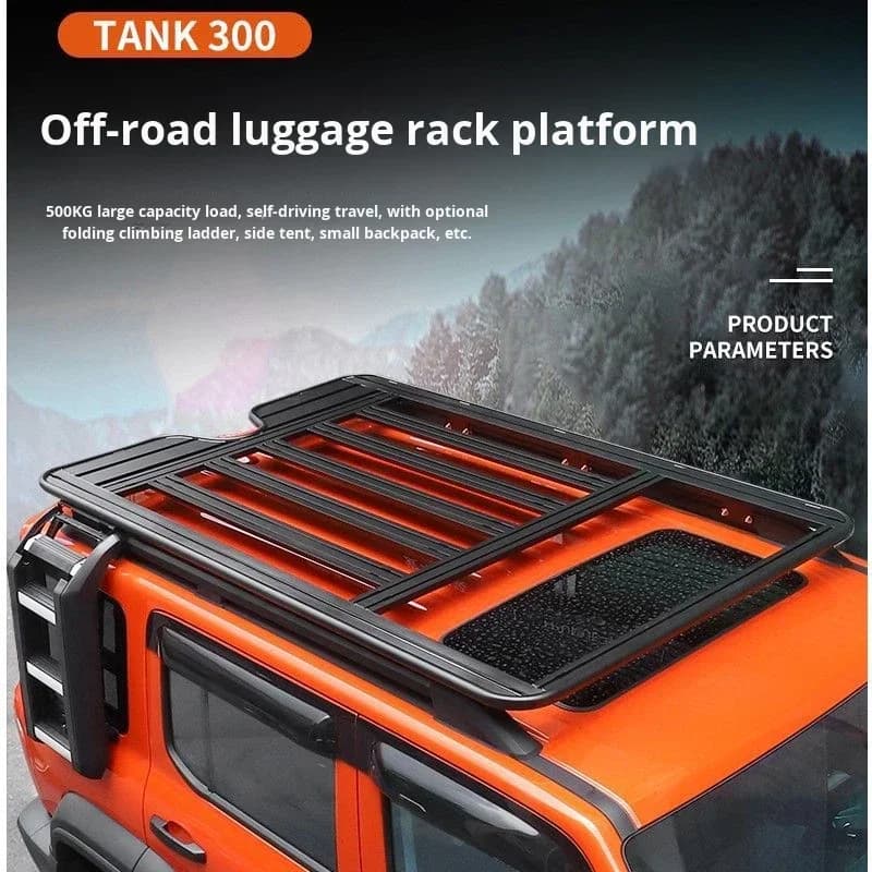 YTpioneer For Tank 300 SUV Roof Rack Ladder Expansion Platform Luggage Box Aluminum Alloy Backpack Side Tent Retrofit/Upgrade！！