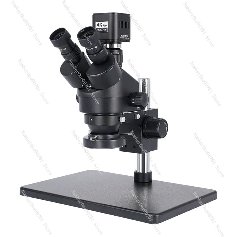 Microscopio per Riparazione Telefoni Cellulari, Binoculare Stereo Trinoculare 7-45X, Lente d'Ingrandimento 4K HD, Microscopio Elettronico Industriale
