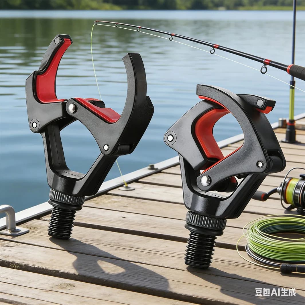 Supporto per canna da pesca alla carpa con blocco automatico e sgancio rapido, per la pesca alla carpa in stile europeo e vari metodi di pesca in acqua dolce.