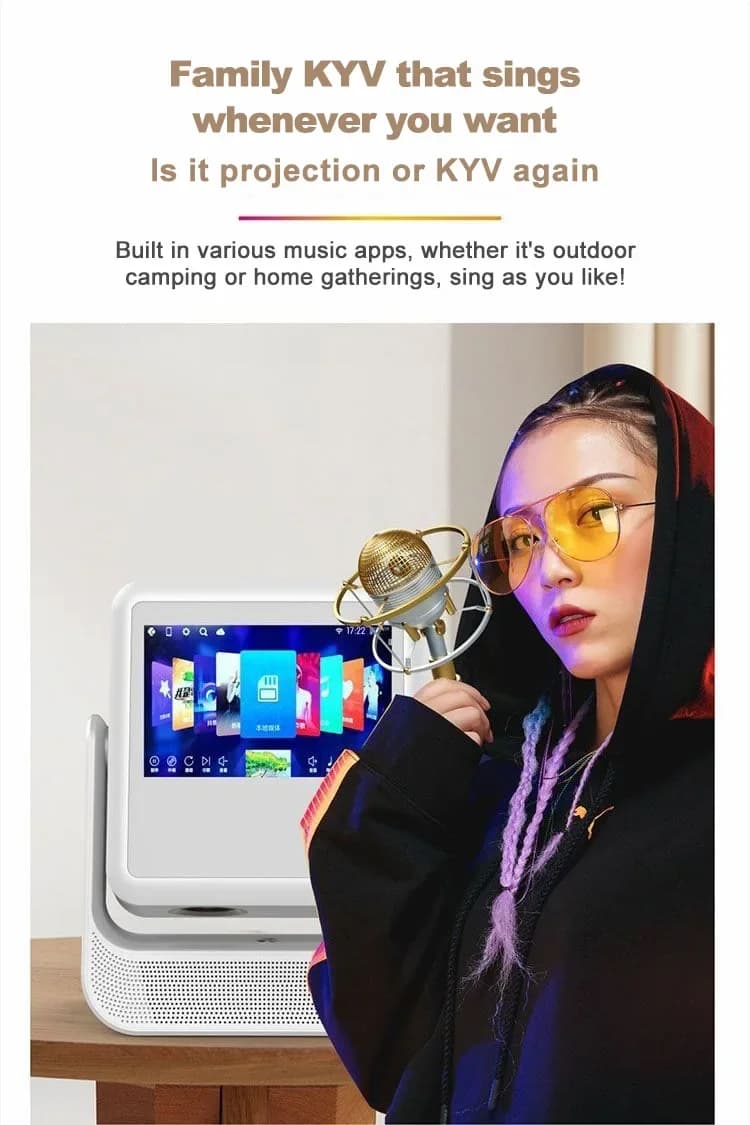 Proiettore intelligente C3 Flick con touch screen Pad Sistema operativo Android 5G Wifi Bluetooth 4K Proiettori e apparecchiature di presentazione