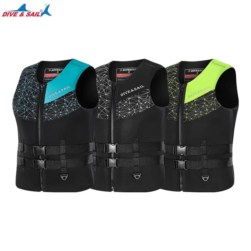 Large Buoyancy Life Jacket Adult Swimming Boat Professional Fishing Life Saving Portable Buoyancy Jacket Vest